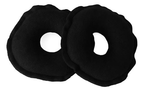 Kit 3 Pares Rosquinha Amamentação Seios Antialérgico Preto