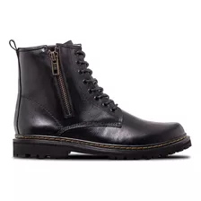 Bota Masculina De Couro Preto Shelter Dr Boot Black