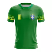 Camisa Camiseta M/c Seleção Brasil Hexa Copa 2022 Ref 07