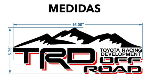 Calca Calcomania Sticker Toyota Trd Mountain Nr Foto 2
