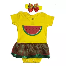 Roupa De Bebê Menina Body Mesversario Fantasia Princesa Luxo