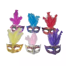 Pack Antifaces Venecia Pluma X6