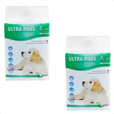 2 Tapete Higiênico Petlike Ultra Pads 80x60 - 30 Unidades