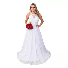 Vestido Noiva Princesa Rodado Barato Debutante Saia Tule