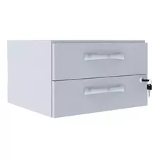 2 Gavetas Para Mesa Maxxi 20x29x37 Cinza Pandin