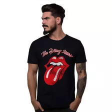 Camiseta Rolling Stones Lips Logo Vintage Bomber Rock Blues