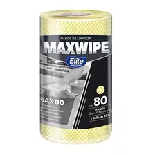 Paños De Limpieza Elite Reutilizables Maxwipe X 80 Amarillo
