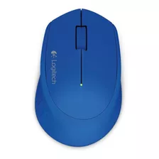 Logitech M280, Mouse Inalámbrico Cómodo Diseño Curvo - Azul