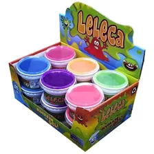 Leleca Gel Caixa 12un Slime Amoeba Massa De Modelar Gel