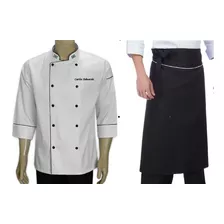 K I T Doma Avental Chef Gastronomia Cozinheiro Uniformes Bar