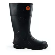 Bota Bata Titanium Pvc Hule Negra Casquillo Industria Lluvia