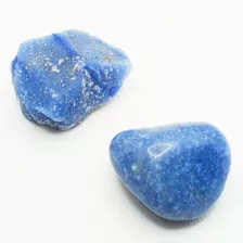 Pedra Quartzo Azul Bruta E Polida P/ Coleção 5cm Kit 2 Gemas