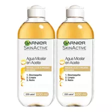 Garnier Skin Naturals Face Agua Micelar En Aceite 400ml, 2 P