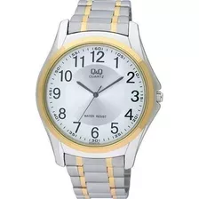 Reloj Q&q Qyq Q206j404y Casual Acero Hombre + Estuche