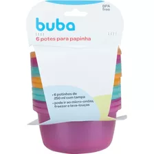 Pote De Papinha Buba Congelar Armazenar Comida Bebe 250ml