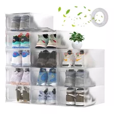 Cajas Organizadoras Apilables Para Zapatos 5 Colores 12 Pcs