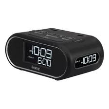 Hih35. Reloj Despertador Lcd Con Triple Pantalla Y Carga Usb