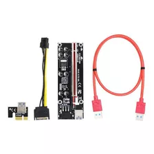 Cabo Riser 009s Plus Mineração Bitcoin Pci-e 1x Para 16x Cor Outro