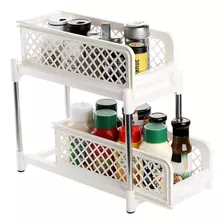 Rack Organizador Deslizable 2 Niveles Cajones Baño Cocina