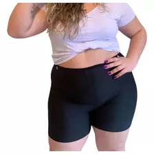 3short Feminino Segunda Pele Plus Size Cintura Alta Langerie