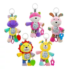 Sonajero Peluche Animales Colgante Musical Para Bebe 35cm