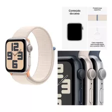 Apple Watch Se (2 Gen) 40mm Starlight (prata) Sl Gps (novo)