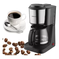 Cafeteira Automática Elétrica Preta Inox Maquina De Café