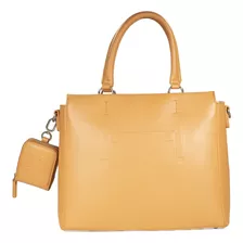 Bolsa Satchel Cloe Para Mujer Monedero Monograma De Relieve