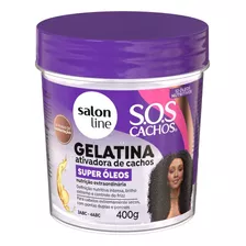 Gelatina Ativadora Sos Cachos Super Óleos Salon Line 400g