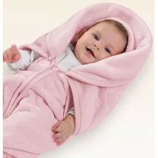 Cobertor Baby Sac Jolitex Saco De Dormir 2 Em 1 Rosa