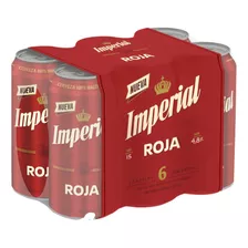 Cerveza Imperial Roja Lata Pack 6 Unidades Zetta Bebidas