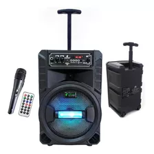 Caixa De Som Amplificada 500w Pmpo 120w Rms + Microfone