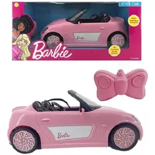 Carrinho Controle Remoto Barbie Deluxe 7 Funç 32cm C/luzes