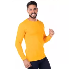 Playera Para Hombre Manga Larga Cuello Redondo Buena Calidad