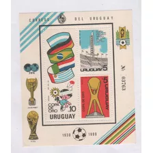 Estampillas De Uruguay - Block Futbol Copa De Oro Año 1980