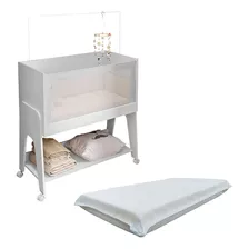 Berço Bedside Multifuncional 4 Em 1 Com Colchão Bebe