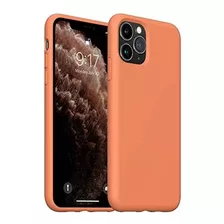 Funda Para iPhone 11 Pro Silicona/microfibra Naranja