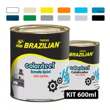 Tinta Epóxi Alta Resistência (600ml 1kg) P/ Piso E Paredes