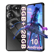 Xgody K50pro Smartphone Dual Sim Android10 6+128gb Ram 6.52 '' Fhd Celular Con Reconocimiento Facial Y Desbloqueo De Huellas Dactilares 4800 Mah Negro