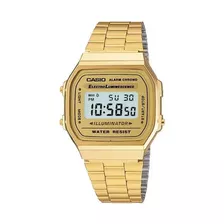 Reloj Casio A-168wg Digital Cronometro Acero Inoxidable 