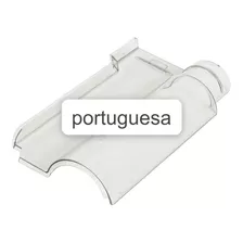 Telha Portuguesa Transparente Injet Cristal Kit 15 Peça