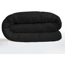 Edredón Duvet Con Relleno King Size Negro Ultra Suave Diseño De La Tela Cuadros