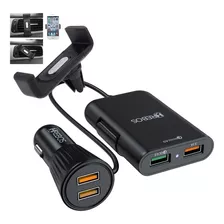 Carregador Celular Carro Tomada Usb Veicular 4 Saída Usb 72w