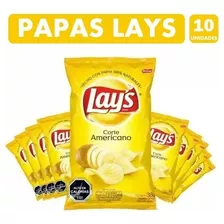 Lays Papas Fritas Corte Americano (manga De 10 Unidades)