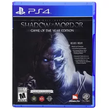 Shadow Of Mordor Game Of The Year Edition Goty Ps4 Karzov