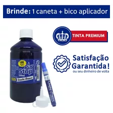 Tinta Pincel Quadro Branco 500ml (multink) + De 100 Recargas Cor Da Tinta Azul Oceano Cor Do Exterior Transparente