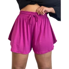 Short Viscolycra Elástico Na Cintura Molinho Fresquinho Moda