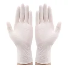 Guantes De Latex Descartable X 100u Examinacion S Full Color Blanco