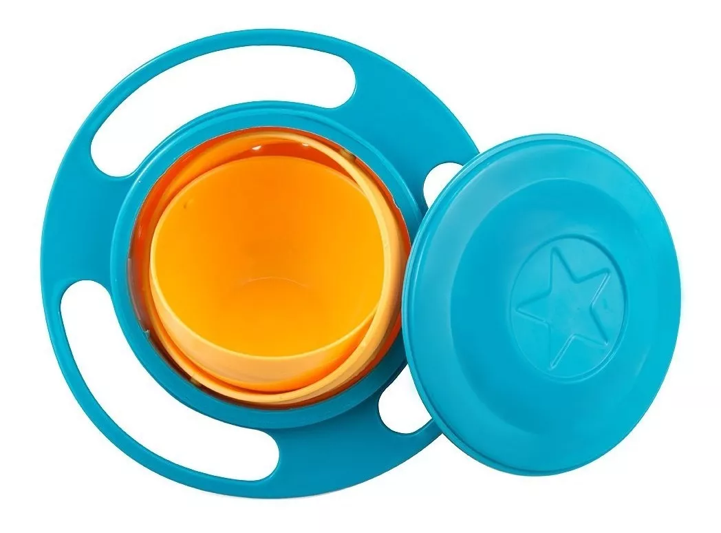 Plato Gyro Bowl 360° Anti Derrame De Comida Para Bebés Niños