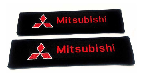 Par (2) Protector Para Cinturn De Seguridad Mitsubishi Foto 3